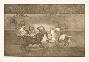 The Death of Pepe Illo (3:e kompositionen) av Francisco de Goya