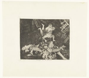 Ravages van de oorlog Krigets härjningar (titel på objekt) De gruwelen van de oorlog (serietitel) The Disasters of War (serietitel) av Francisco de Goya
