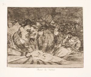 Sanningen är död (79) av Francisco de Goya