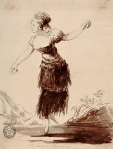 Se hizo a oscuras (Hon skapades av skuggan) av Francisco de Goya