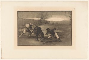 Tjurjakt till fots Otro modo de cazar á paj Tjurfäktningar (serietitel) La Taureaumachie (serietitel) La Tauromaquia (serietitel) av Francisco de Goya