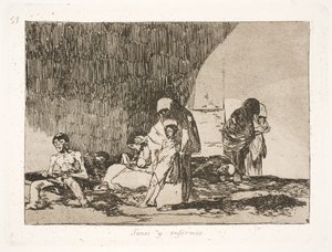 Frisk och sjuk (57) av Francisco de Goya