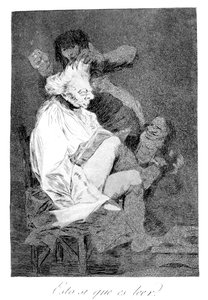 Det är verkligen att kunna läsa, 1799 av Francisco de Goya