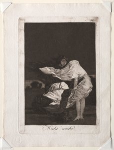The Caprichos: A Bad Night av Francisco de Goya