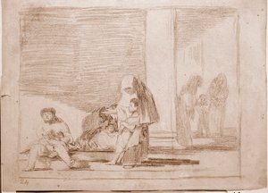 Krigets katastrofer: Frisk och sjuk (ritning av Francisco de Goya