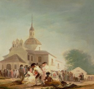 Eremitaget i San Isidro, Madrid, 1788 av Francisco de Goya