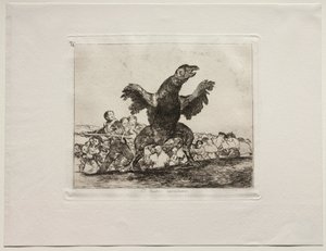 Krigets fasor: A Carnivorous Vulture. av Francisco de Goya