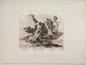 Krigets fasor: en heroisk bedrift! Med döda män! av Francisco de Goya