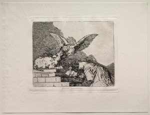 Krigets fasor: Feline Pantomime. av Francisco de Goya