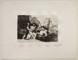 Krigets fasor: Få dem väl och vidare till nästa av Francisco de Goya