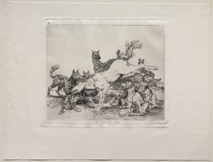 Krigets fasor: Han försvarar sig väl av Francisco de Goya