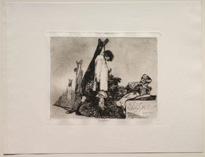 Krigets fasor: inte heller i det här fallet. av Francisco de Goya