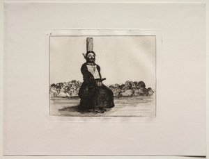 Krigets fasor: På grund av en kniv av Francisco de Goya