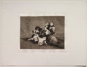 Krigets fasor: Kvinnorna ger mod av Francisco de Goya
