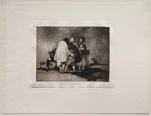 Krigets fasor: Det fanns inget att göra och han dog. av Francisco de Goya