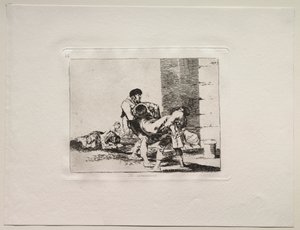 Krigets fasor: Till kyrkogården av Francisco de Goya