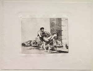Krigets fasor: Till kyrkogården. av Francisco de Goya