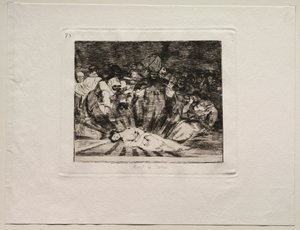 Krigets fasor: sanningen har dött. av Francisco de Goya