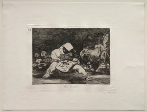 Krigets fasor: Vilken galenskap! av Francisco de Goya