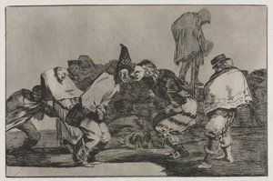 Ordspråken: Carnival Folly, 1864. av Francisco de Goya