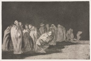 Ordspråken: Männen i säckar av Francisco de Goya