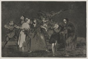 Ordspråken: Sår läker snabbare än förhastade ord, 1864. av Francisco de Goya