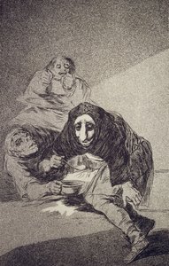 Den skamliga Capricho No 54 av Francisco de Goya