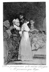 De säger ja och ger sin hand till den som kom först, 1799 av Francisco de Goya