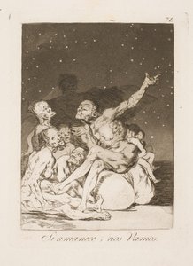 I gryningen måste vi gå av Francisco de Goya