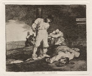 Y no hai remedio (Och det finns ingen hjälp för det) av Francisco de Goya
