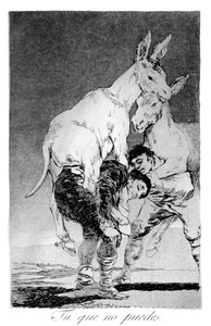 Du som inte kan, 1799 av Francisco de Goya