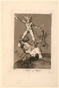Upp och ner av Francisco de Goya y Lucientes