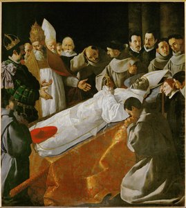 Utställningen av kroppen av Saint Bonaventura ... av Francisco de Zurbaran
