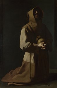 Sankt Franciskus i meditation, 1635-1640 av Francisco de Zurbaran