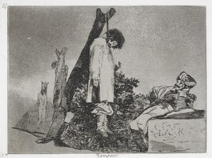Not (in this case) either (Tampoco) from the series The Disasters of War (Los Desastres de la Guerra... av Francisco de Goya