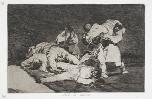 The same (Será lo mismo) from the series Disasters of War (Desastres de la Guerra) av Francisco de Goya