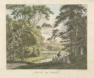Vandrare på Duin en Daal lantgård Dune and Daal (titel på objekt)