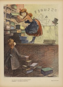Illustration för Le Rire (färg litho) av Francisque Poulbot