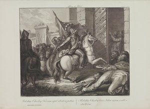 Boleslaw den modiges intåg i Kiev av Smuglewicz, Franciszek (1745-1807). Litografi, sent 1700-tal. Privat samling