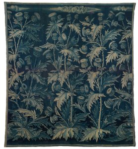 Gobeläng, Verdure med tistlar eller Les Chardons, fransk-flamländska, tillverkad ca 1500 (ull)