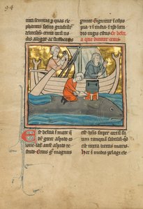 En fiskare på ryggen av en val, 1277 eller senare