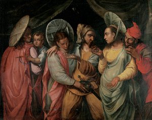 En scen från Commedia dell"Arte