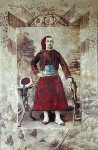 Zouave, ca 1870 (färg litho)