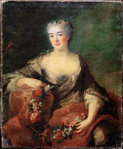 Mme Marie Pelissier, operasångerska ... av Francois-Hubert Drouais