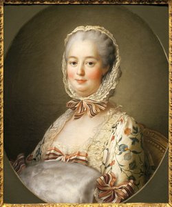 Porträtt av markisin av Pompadour (Jeanne Antoinette Poisson