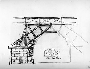Arkitektonisk skiss från 