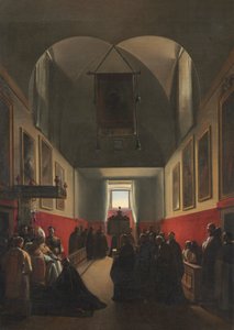 Huldigung an einen Bischof von Francois-Marius Granet