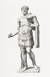 Romerske kejsaren Marcus Aurelius. Porträtt.