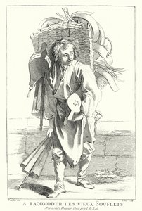 Bälg mender (gravyr) av Francois (after) Boucher