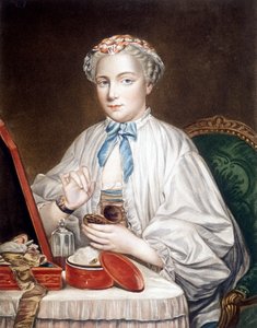 Etsning från målningen på duk av François boucher (1703-1770). av Francois (after) Boucher